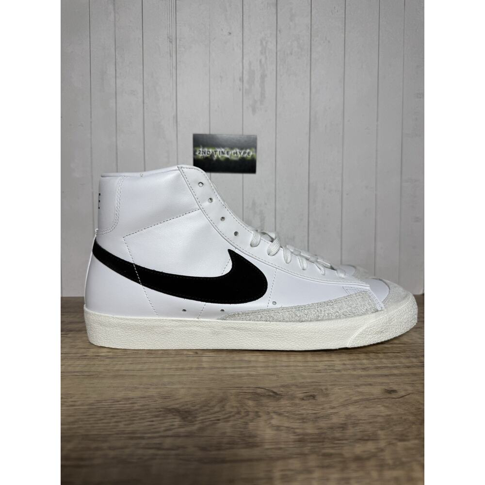 Nike Blazer Mid '77 Vintage White Black BQ6806-100 Men's Size 13 Retro